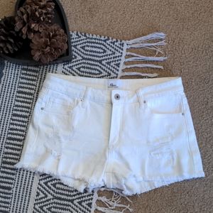 🌼Medium Denim White Shorts🌼